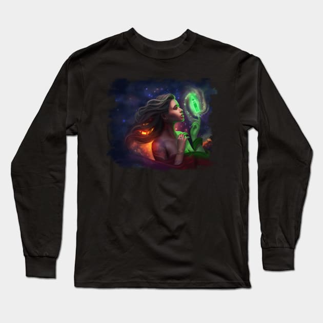 Eternal Ink Fifth Dimension (Halo Original) Long Sleeve T-Shirt by fallynchyld